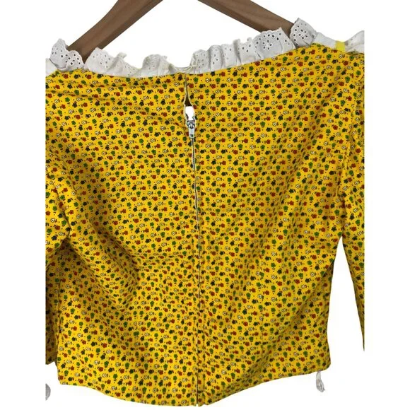 Vintage 70s Hickory Farms Employee Uniform Handmade Prairie Dress Costume Set - Picture 9 of 16